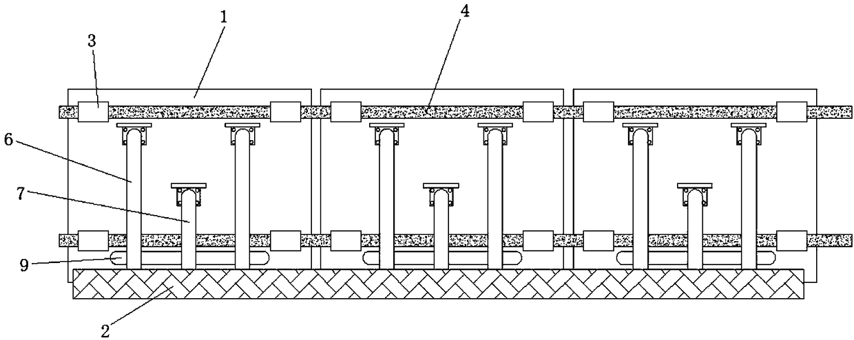 A safety support structure for building pit foundation construction
