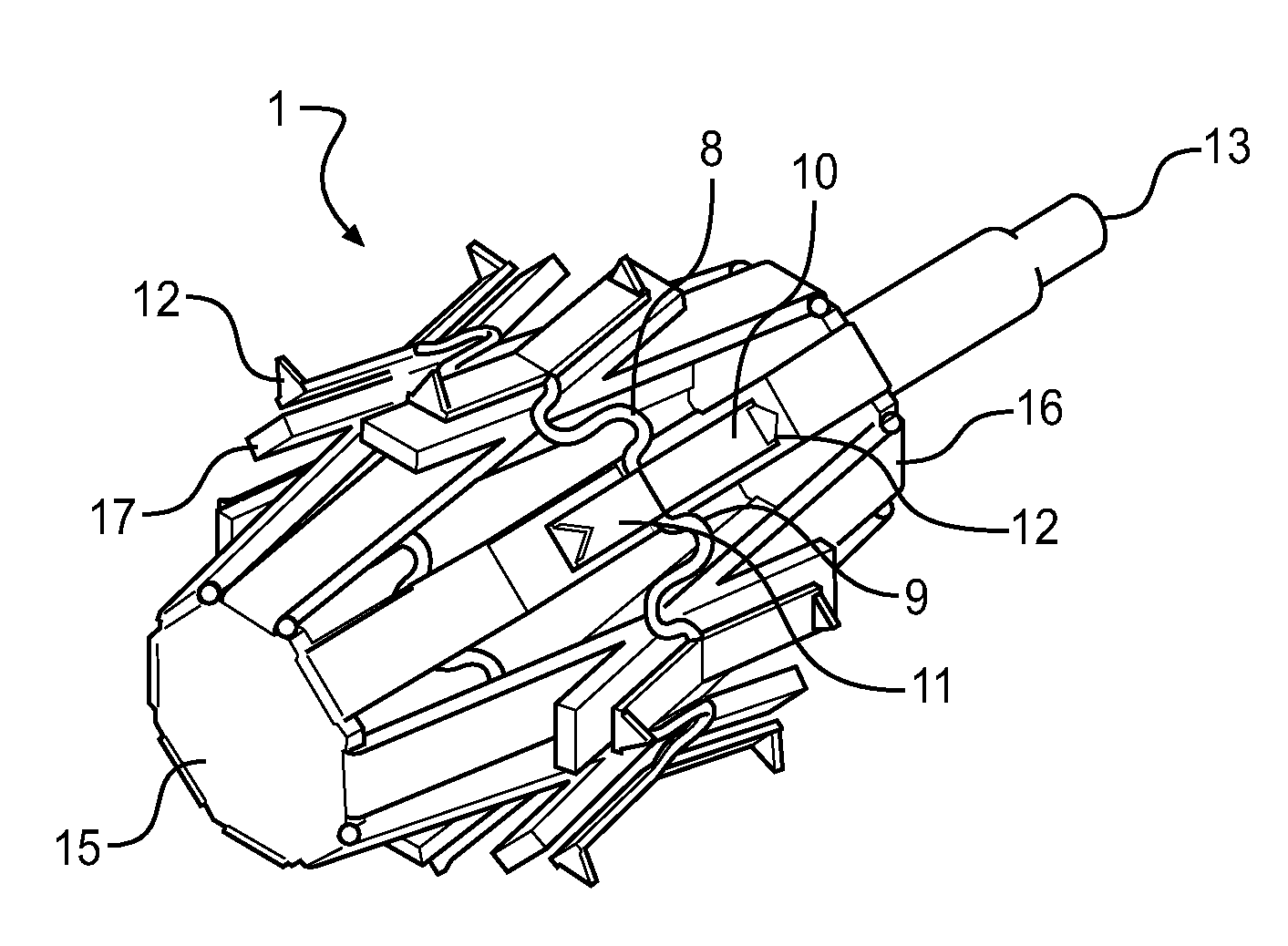 Mechanical anastomosis system for hollow structures