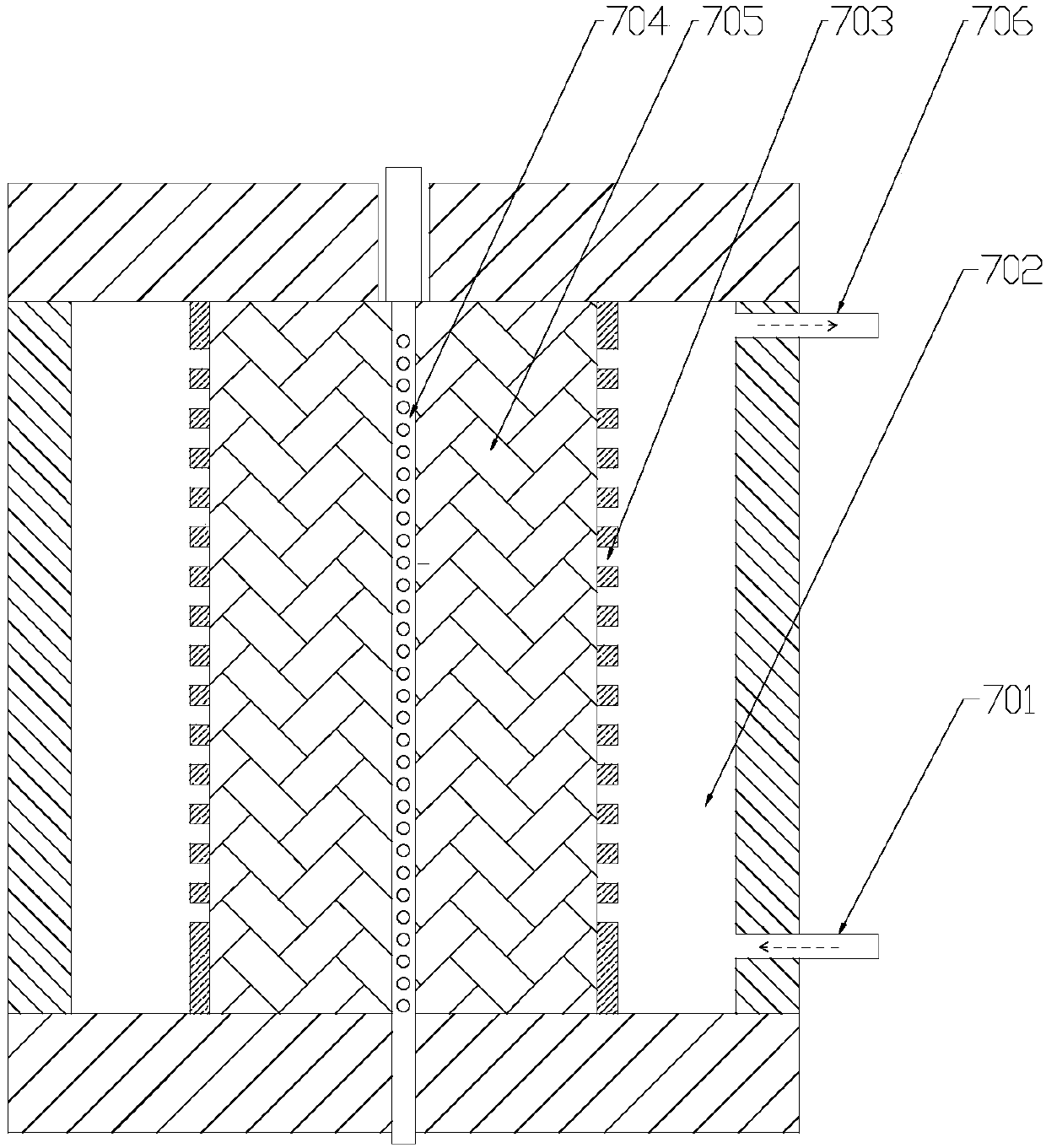Braided tube-reinforced hollow fiber membrane and preparation apparatus and manufacturing process thereof