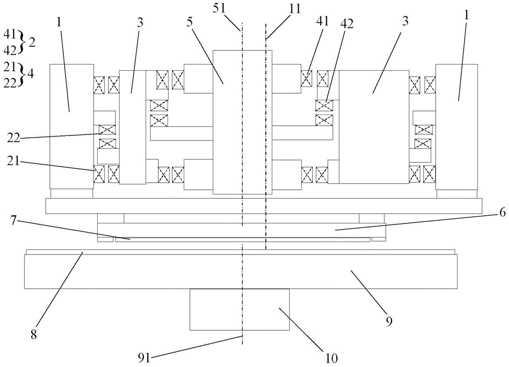 Surface precision polishing device and transmission device for surface precision polishing