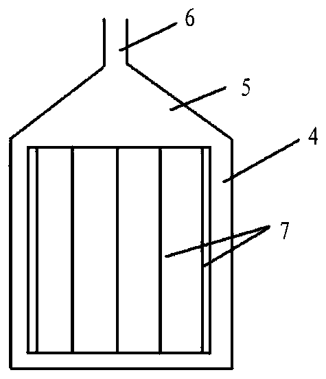 Detector using wire array as cathode, use method and calibration method