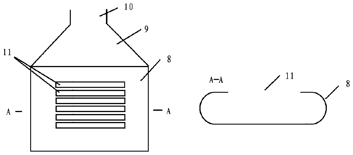 Detector using wire array as cathode, use method and calibration method