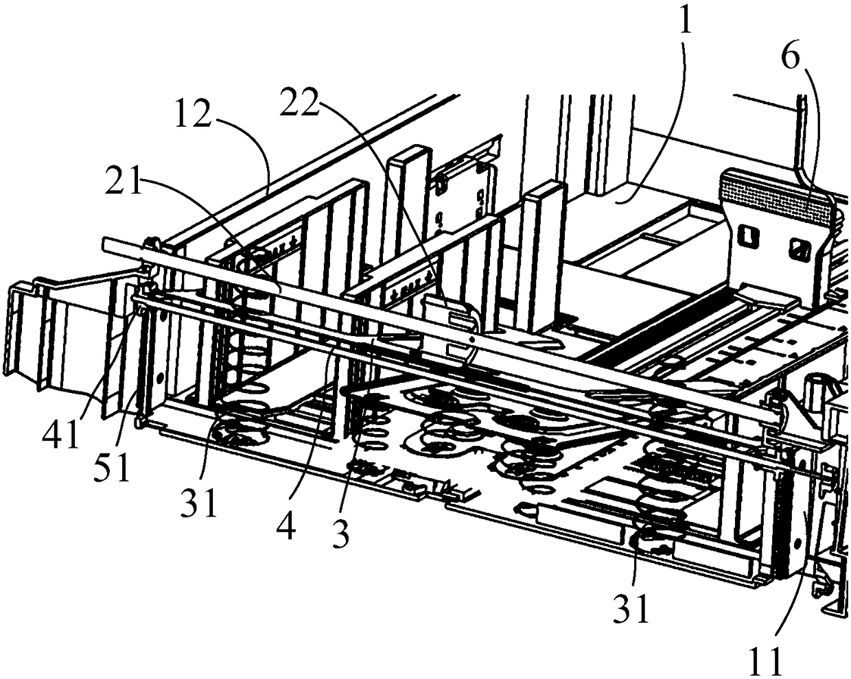 Paper feeding device for image processing equipment and image processing equipment