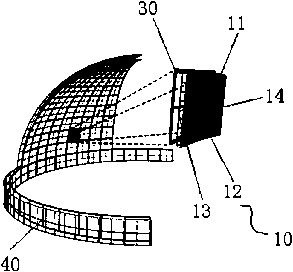 Spherical display structure and CAVE system with same