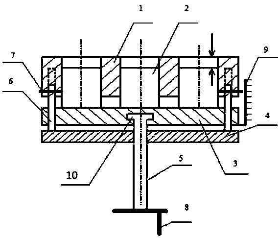 A method and mold for preparing pavement composite pasting block