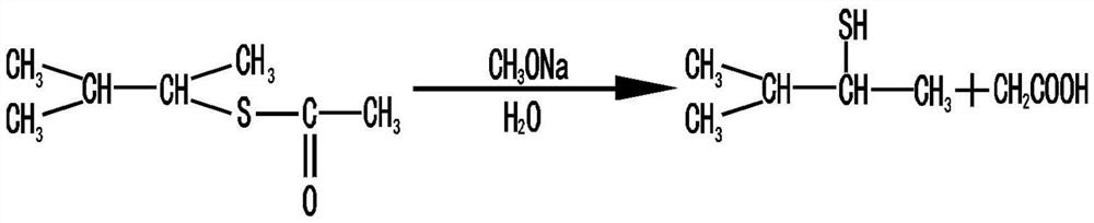 Synthesis method of 3-methyl-2-butyl mercaptan