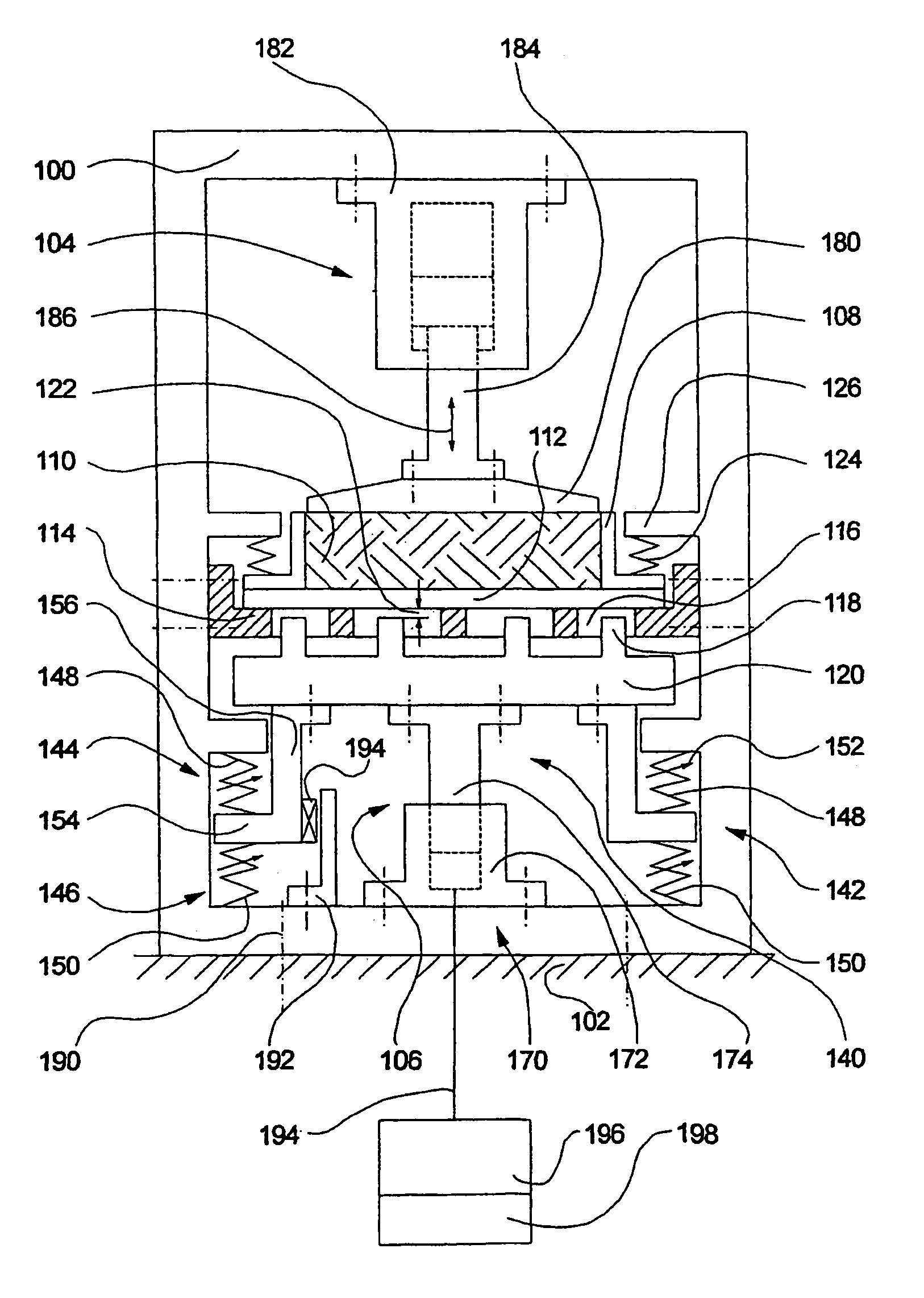 Compaction device for compacting moulded bodies from granular substances and method for using said device