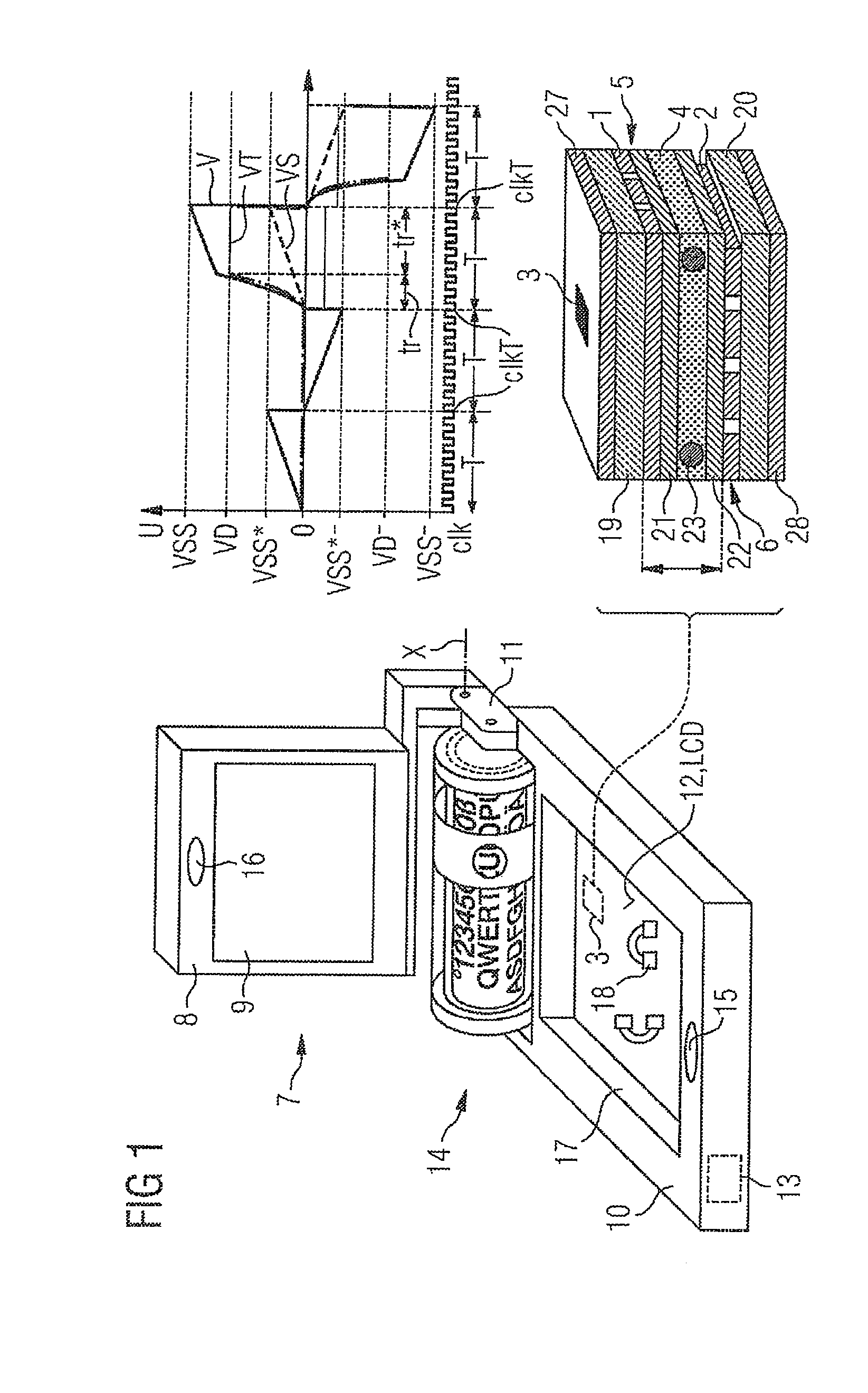LCD Circuit and A Method For Triggering At Least One Pixel Of A Liquid Crystal Display