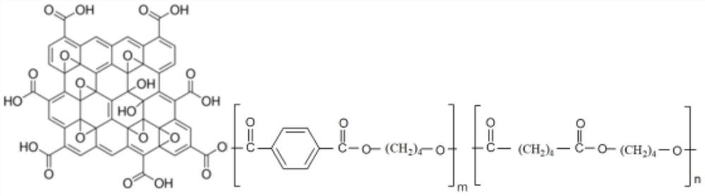 A kind of graphene in-situ polymerization biodegradable copolyester and its preparation method and application