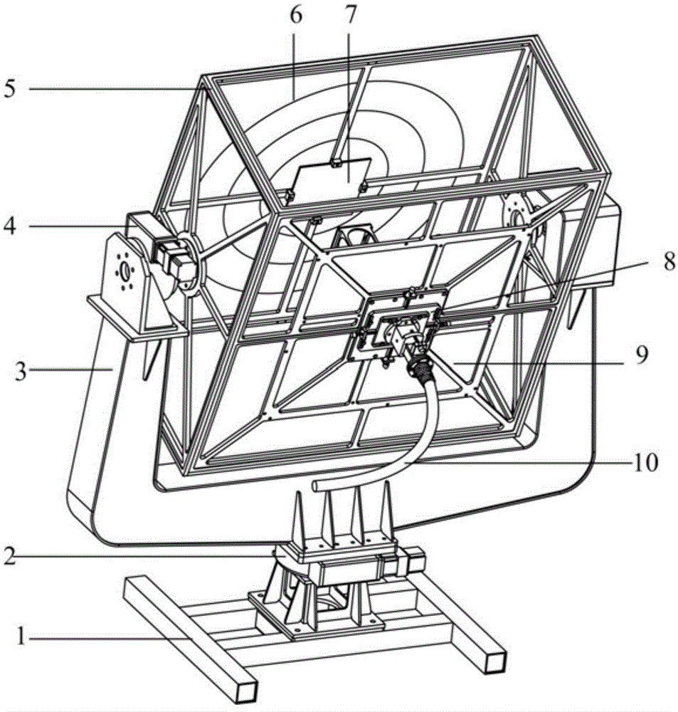 Large-caliber reflection-type light guide machine and working method thereof