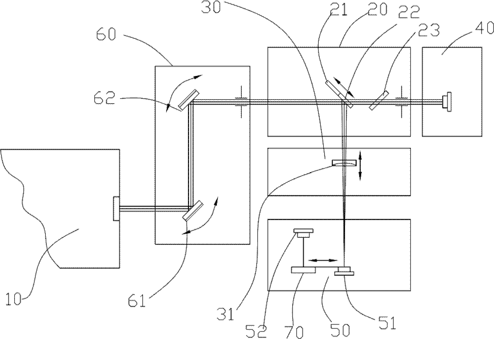 Automatic testing device and testing method for laser damage threshold value