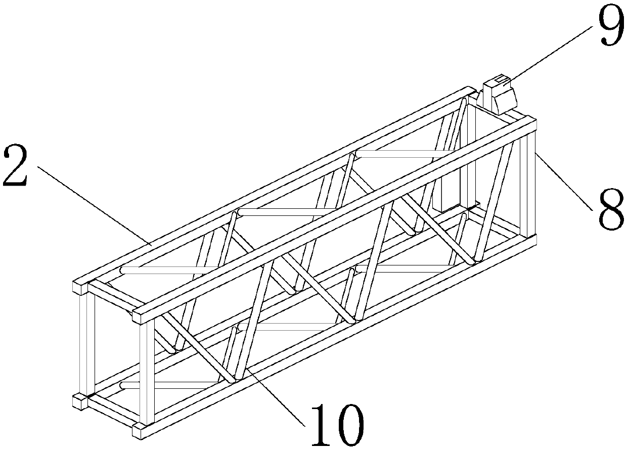 Sliding lifting device and method for arc decorative plate of building steel structure bridge