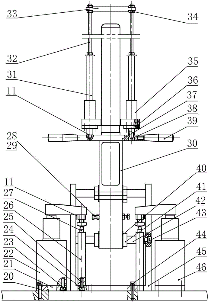An assembly tooling for an electric caliper transmission assembly