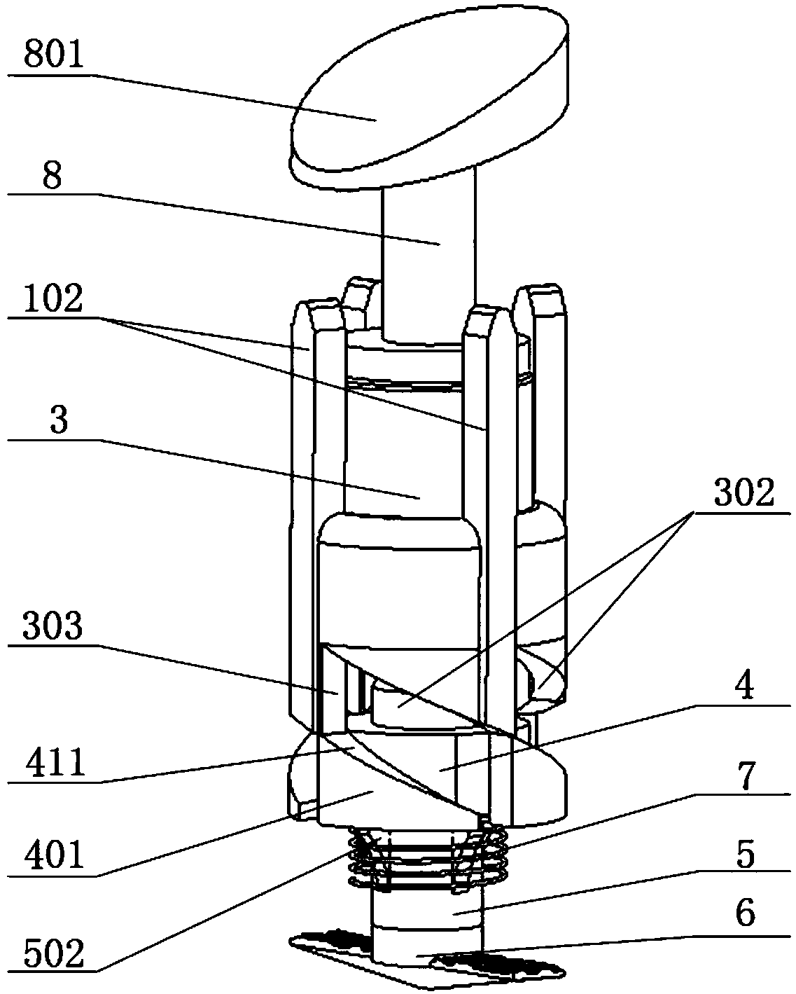 Fast dismounting and mounting structure of rear housing of electronic device