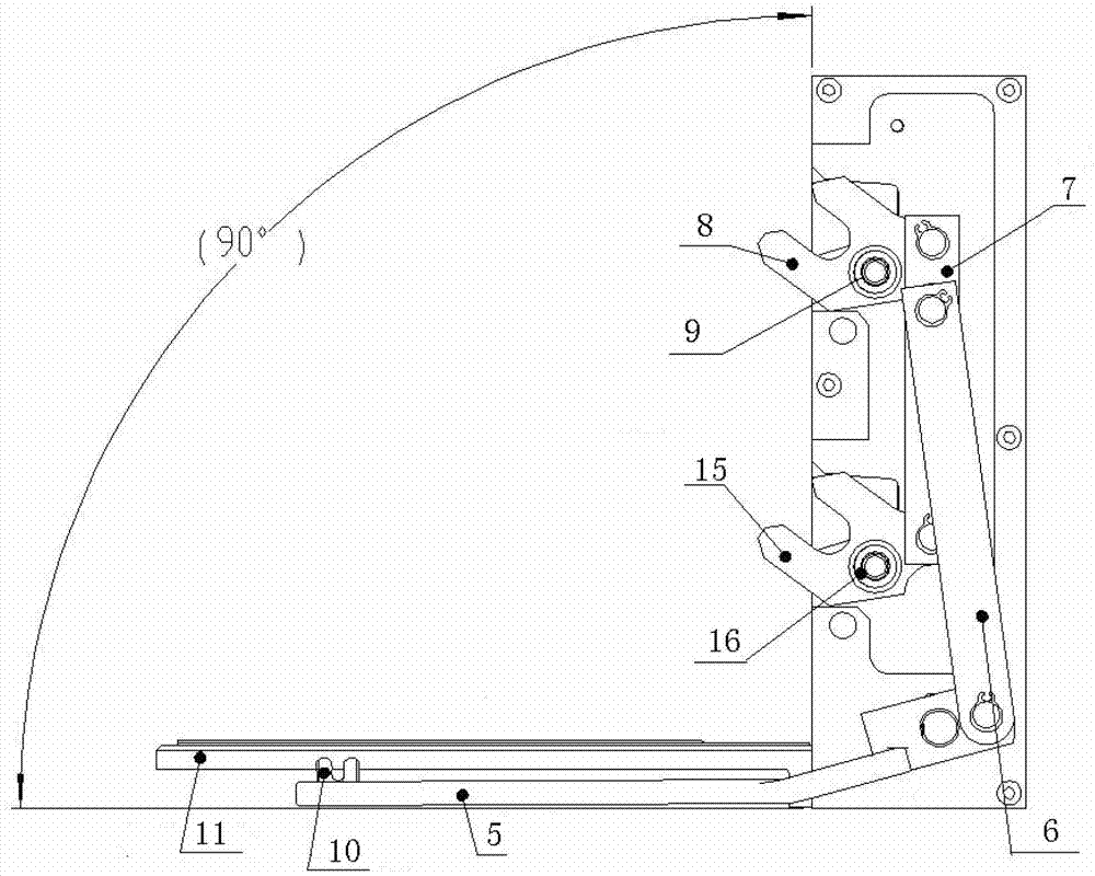 Blind plug type receiving mechanism with platform