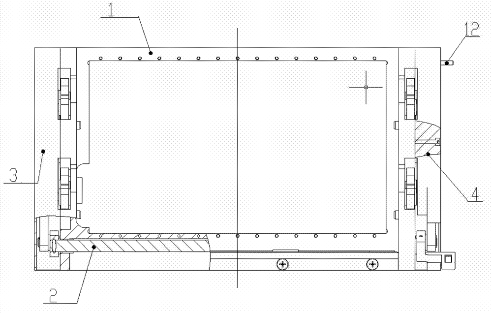 Blind plug type receiving mechanism with platform