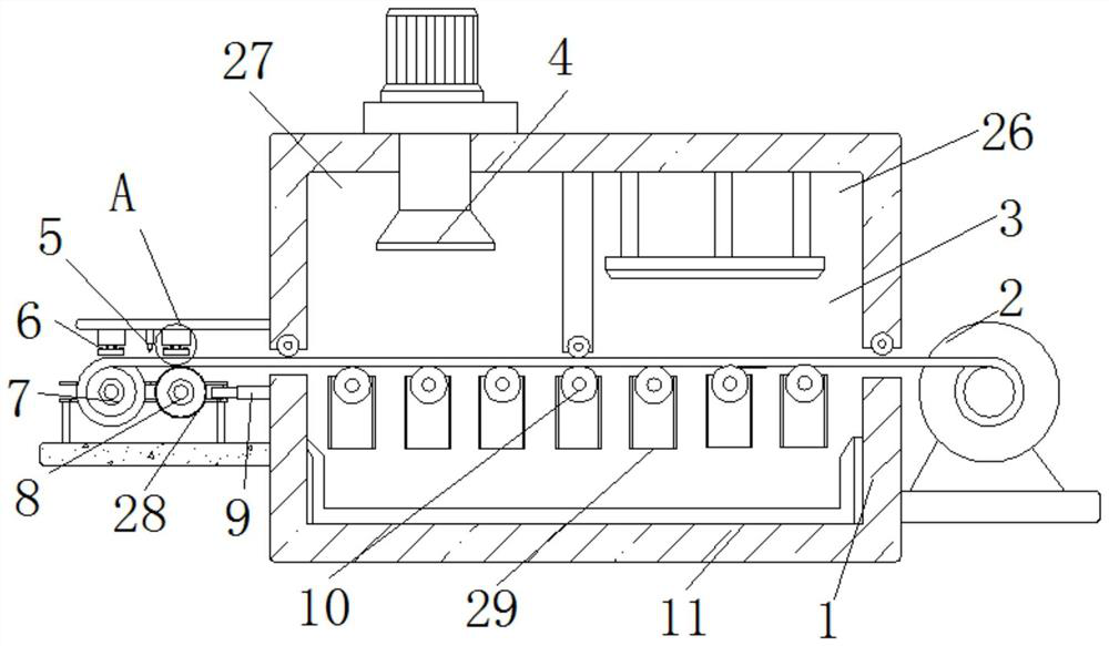 Textile drying device capable of automatically replacing winding roller