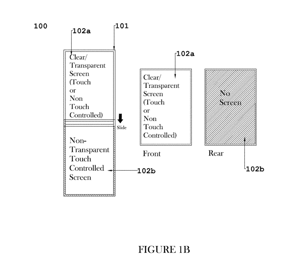 Enhanced transparent display screen for mobile device and methods of operation