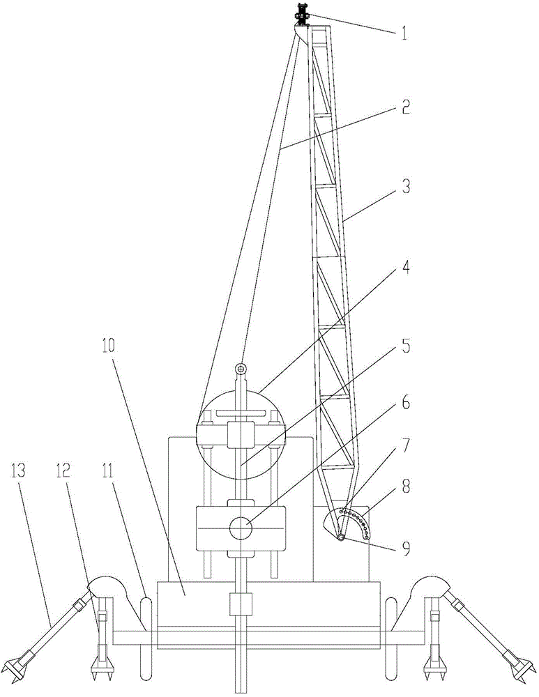 Angle-adjustable engineering geological drilling rig