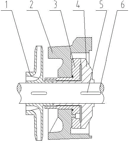 Axial force balancing device of multistage pump