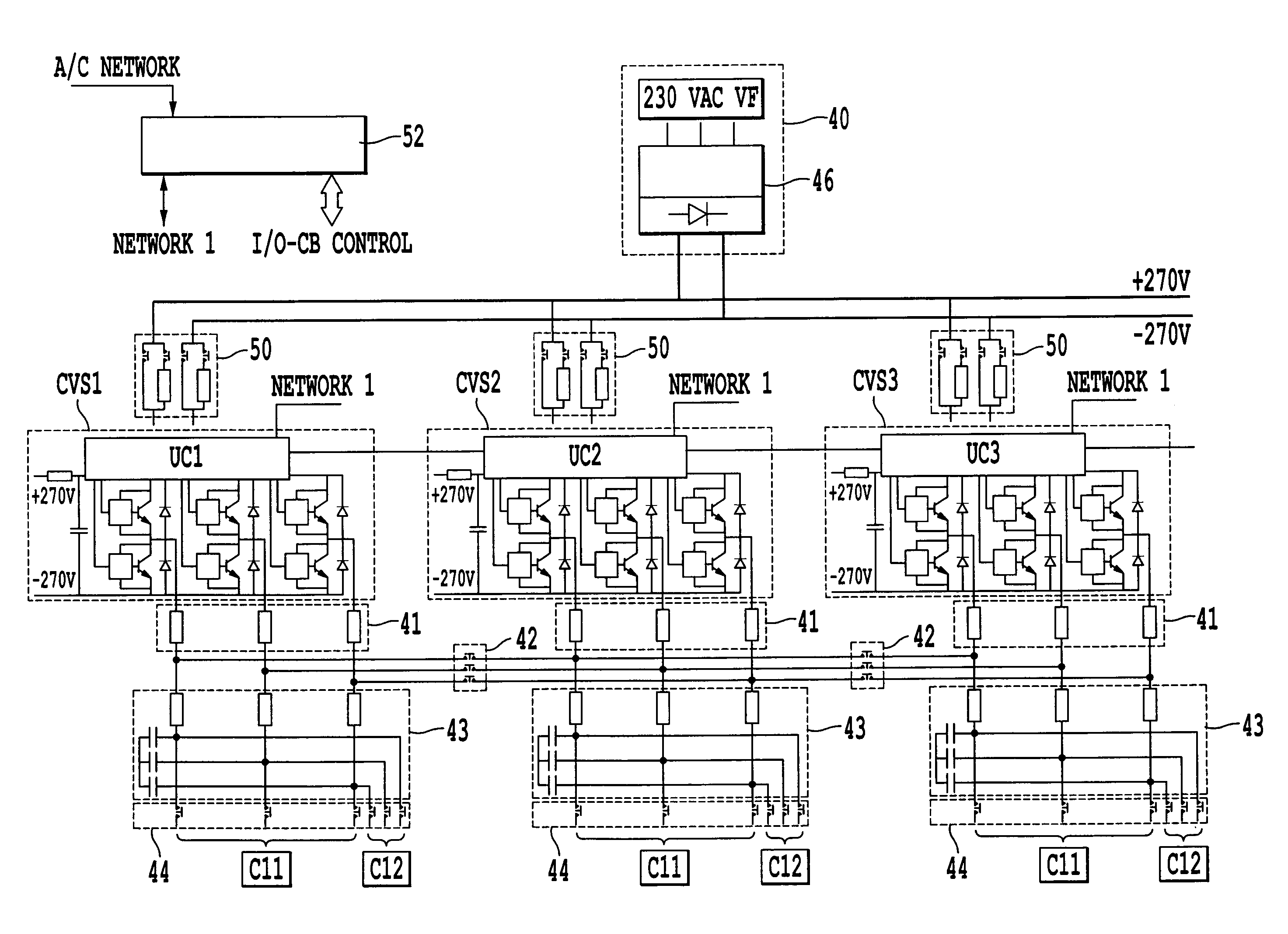 Power supply system and method on board an aircraft