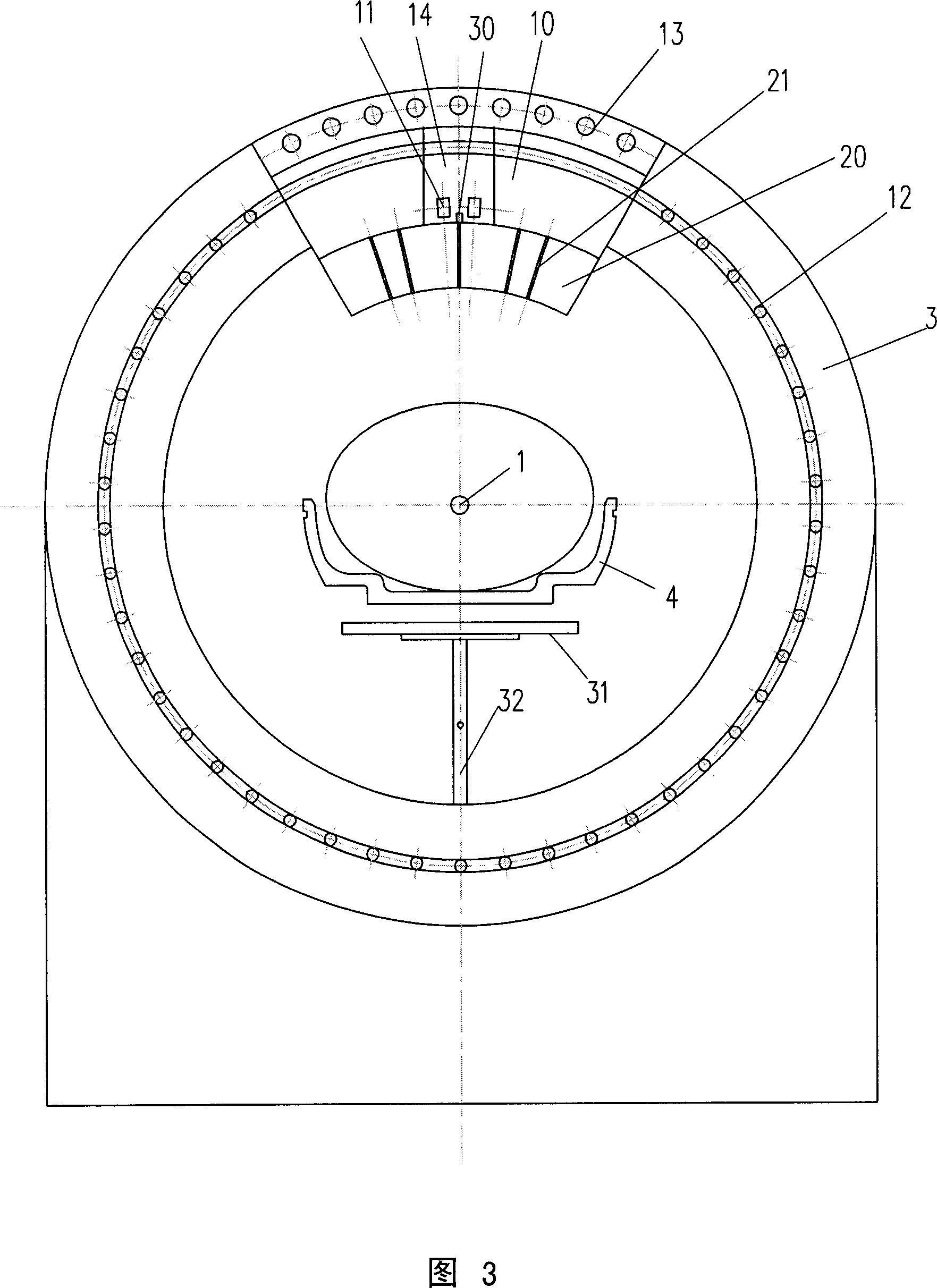 Radiation therapeutical device