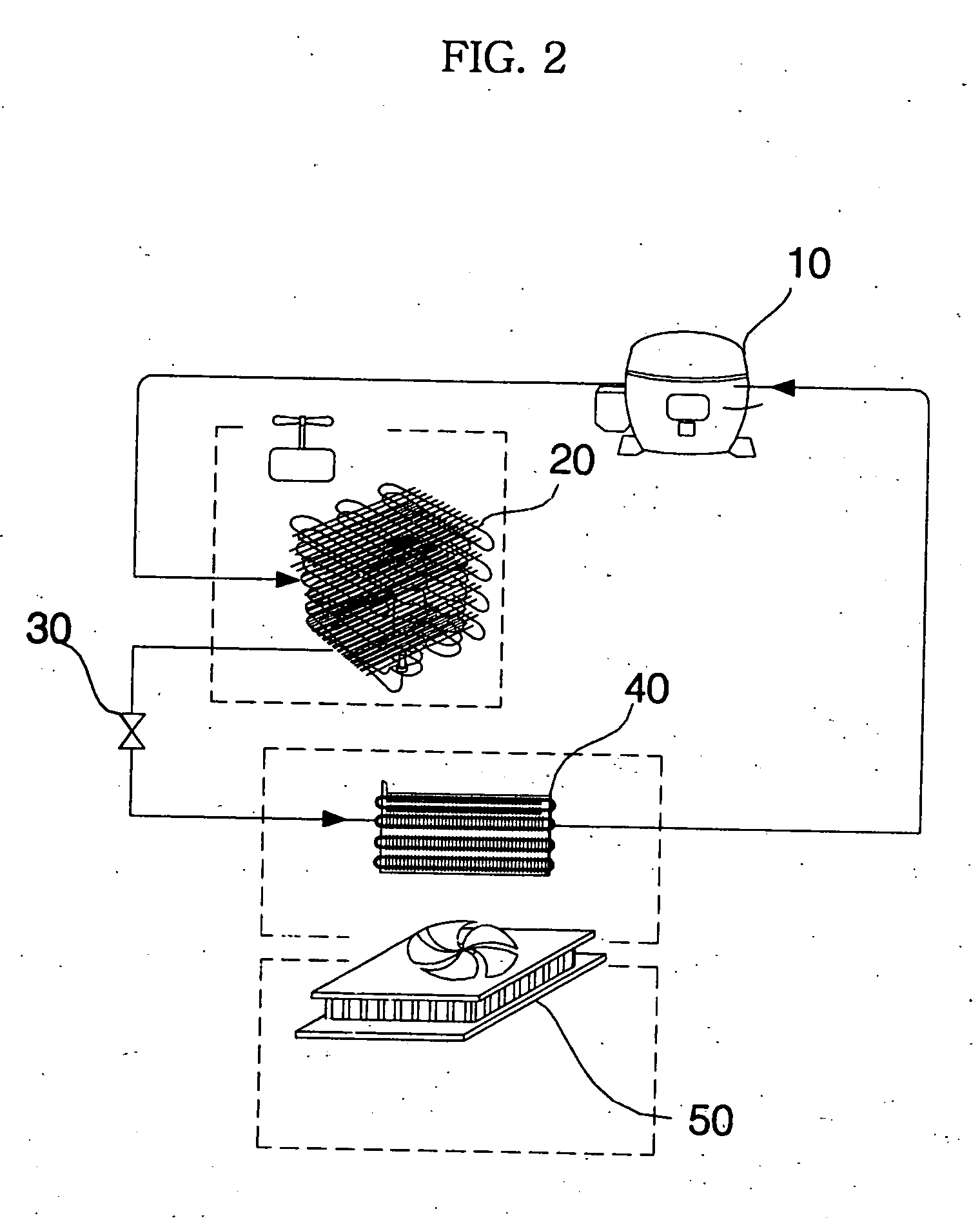 Hybrid cooling system, and refrigerator and freezer using the same