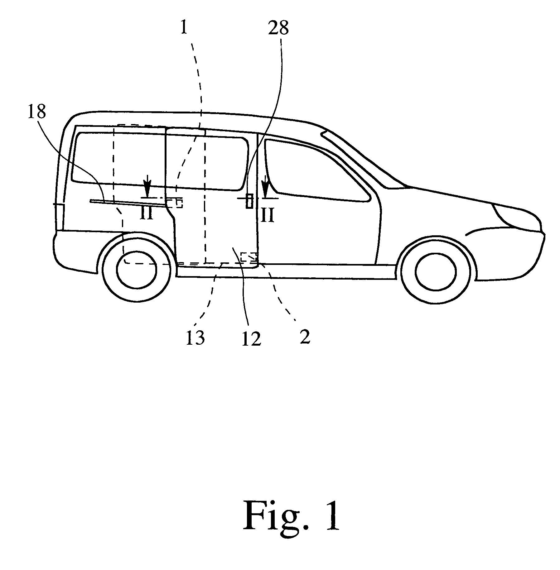 Sliding door for a motor vehicle