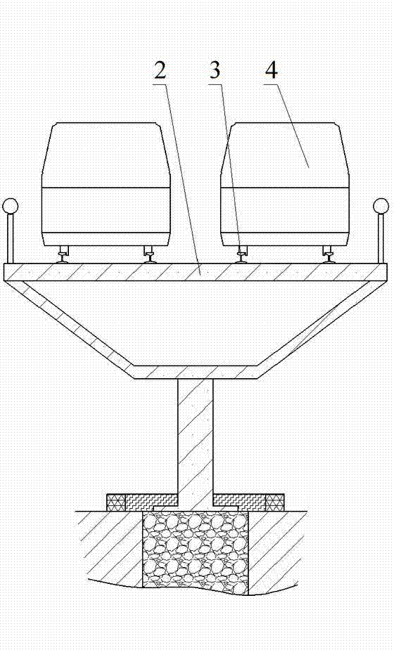 Aerial dual-track train transportation system