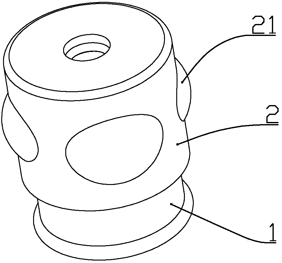 Cupping device with massage function