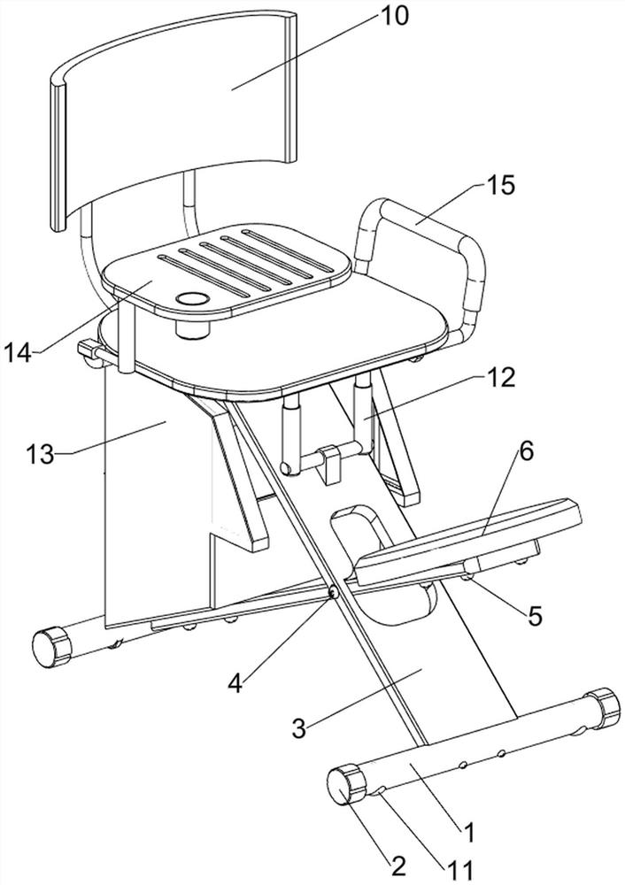 A class chair with anti-hunchback function
