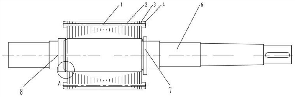 A water-filled motor rotor with high efficiency and corrosion resistance