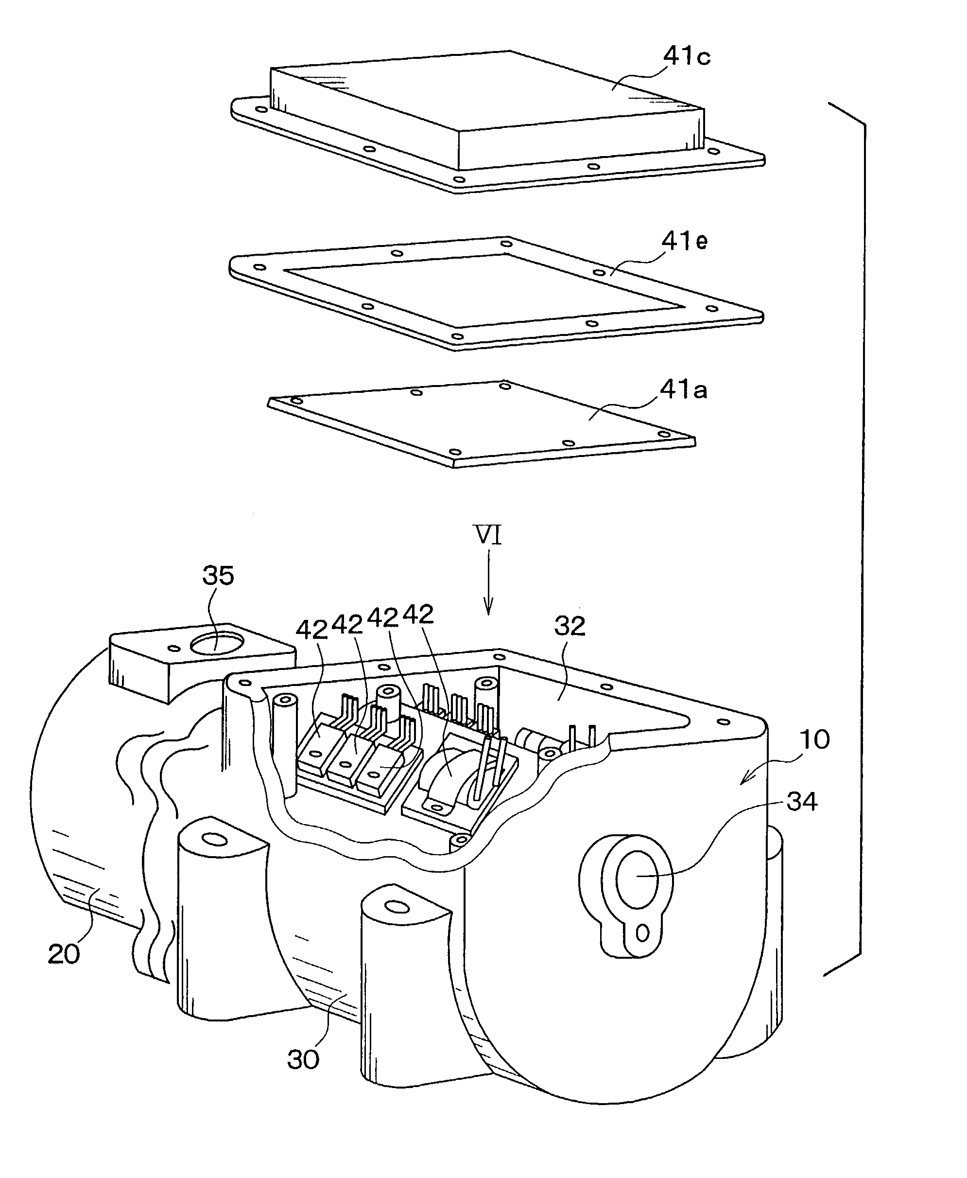 Electric refrigeration compressor having a cooling system for an electrical circuit