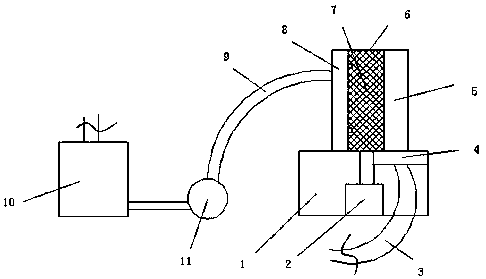 Glue solution applying device