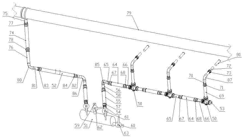 Gas extraction drilling coupling device and installation and use method thereof