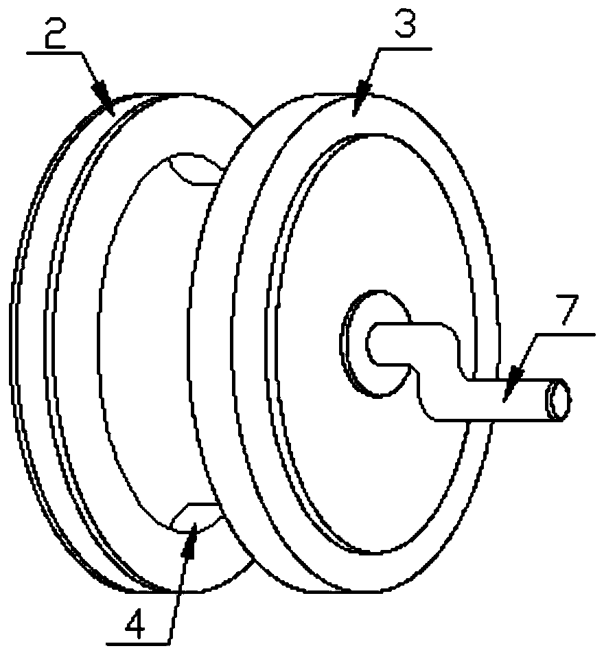 Fishing rod line coiling device