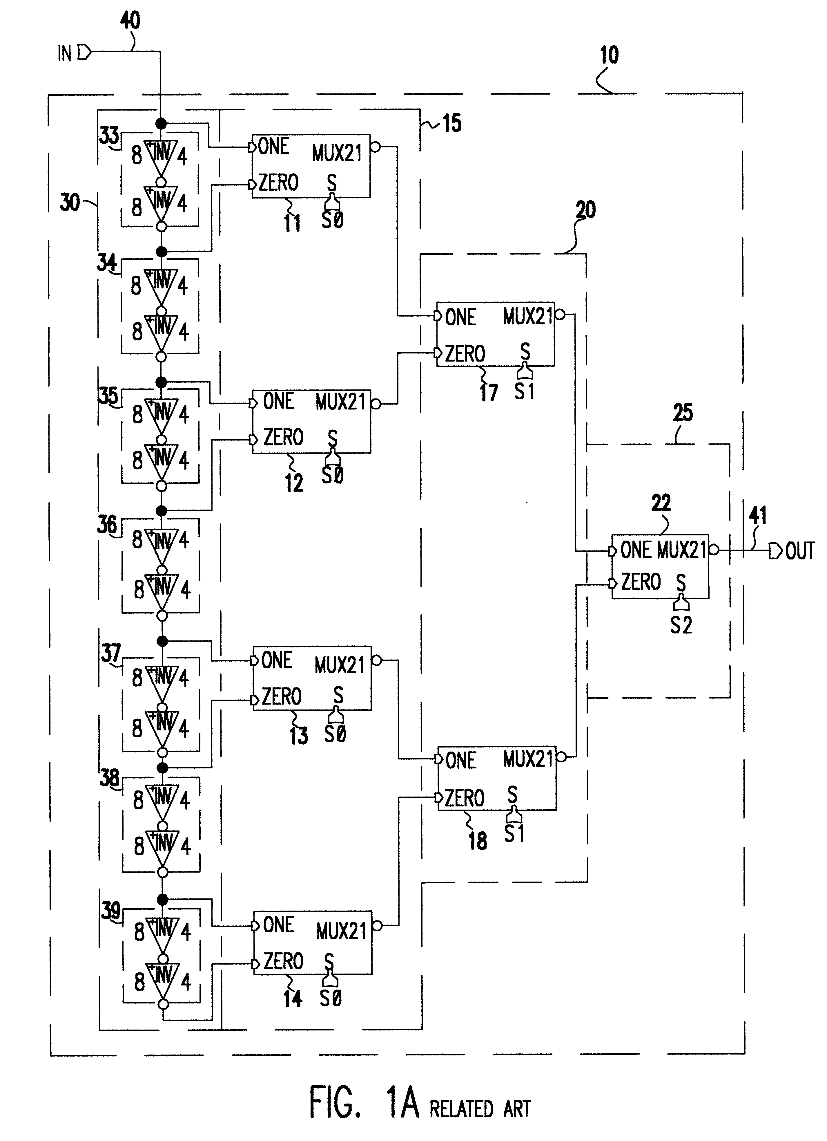 Digital delay line with low insertion delay