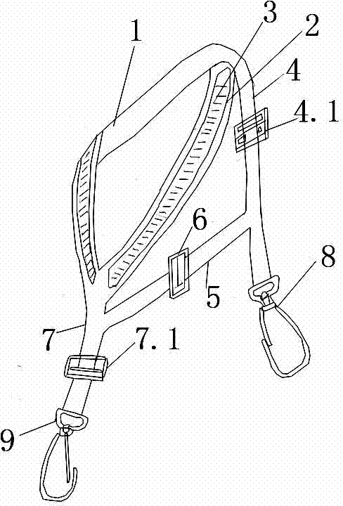 Motor motorcycle safety belt