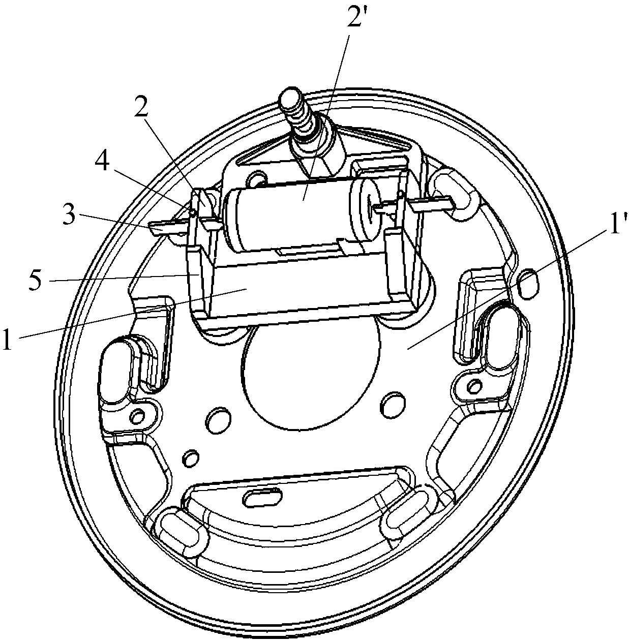 Brake wheel cylinder stroke detecting device