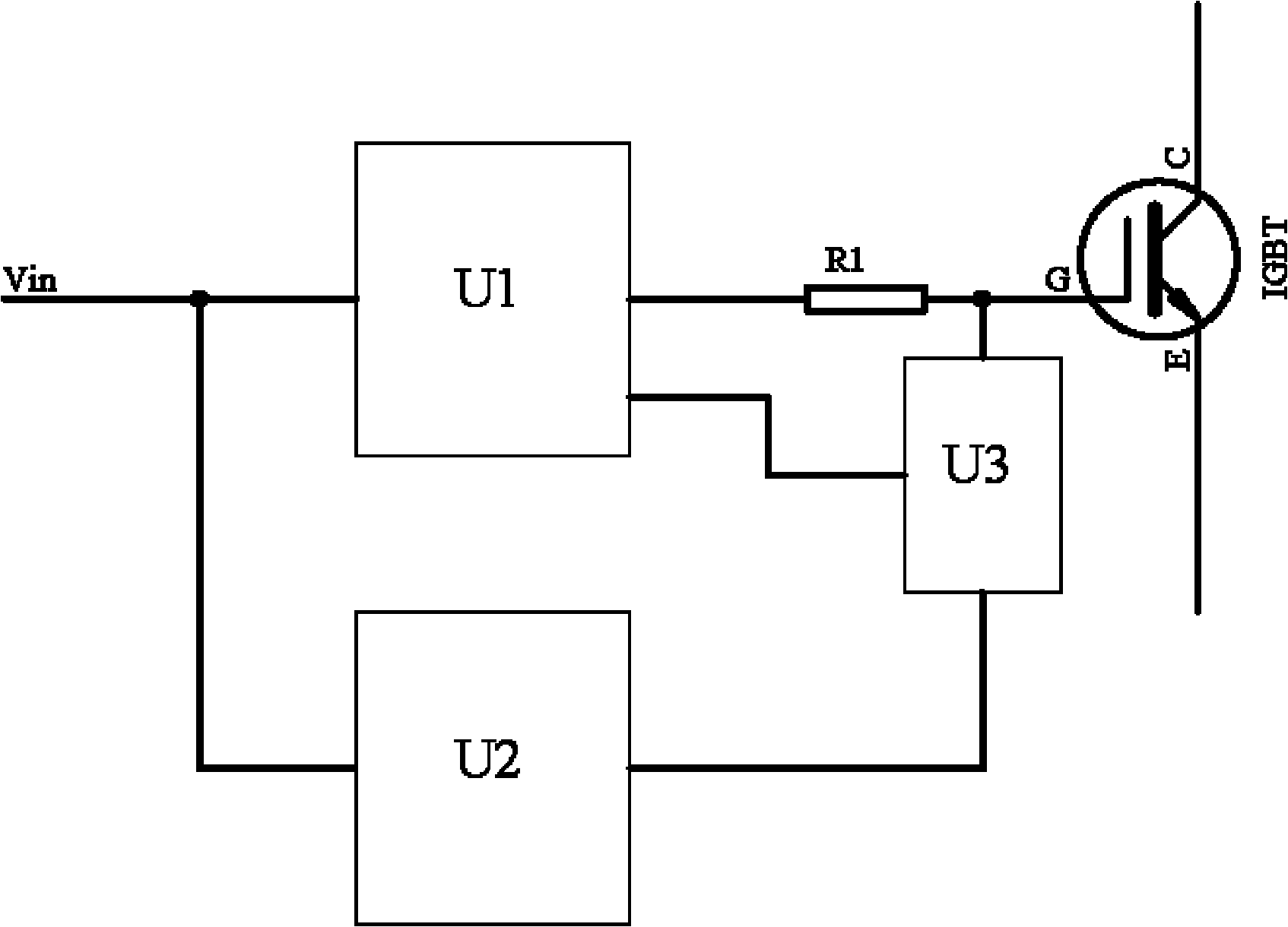 High-power insulated gate bipolar transistor (IGBT) redundancy driving protection circuit