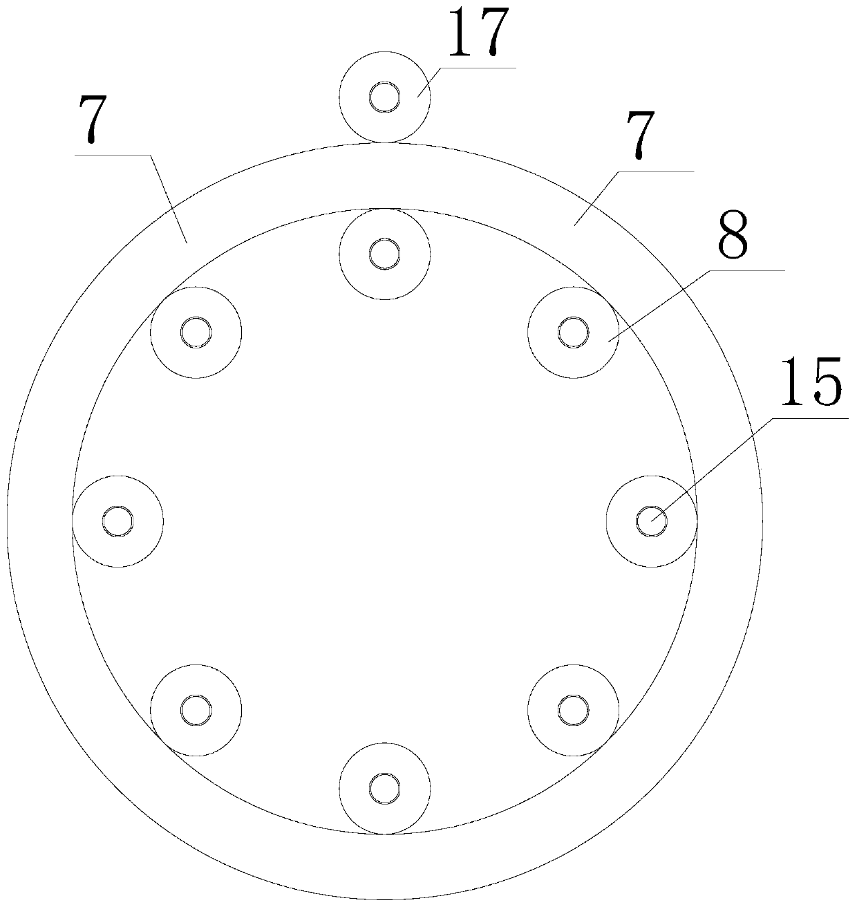 Electromagnetic drying device for yarn sizing machine