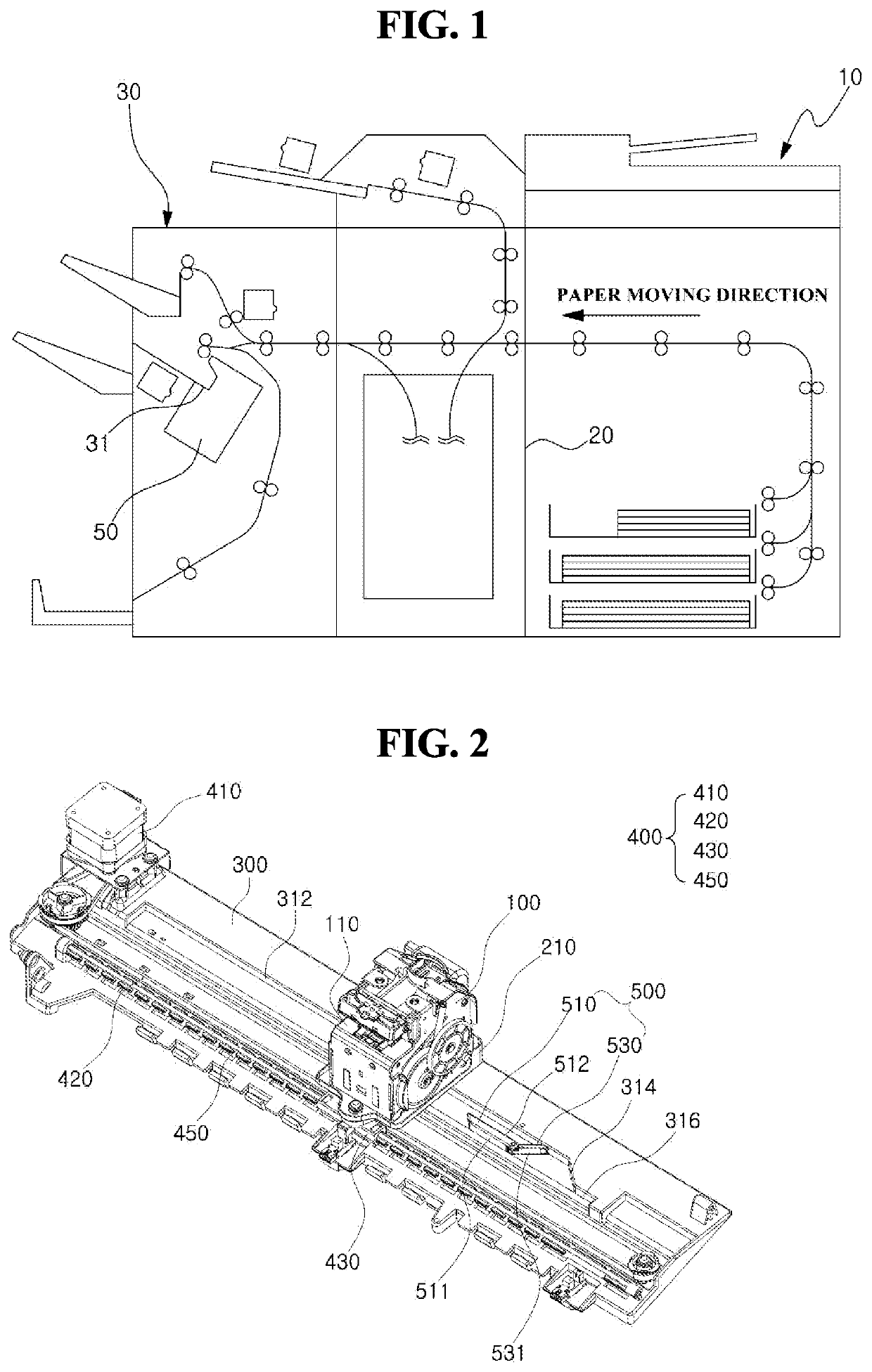 Stapling device of paper finishing device