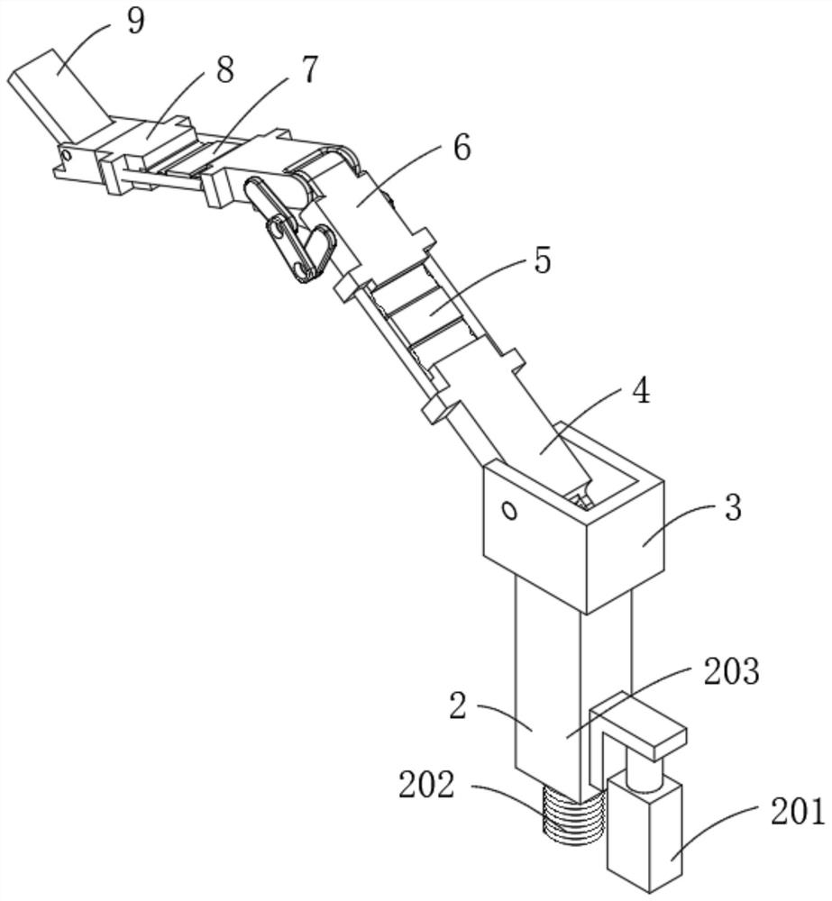 Adjustable leg supporting device for obstetrical nursing