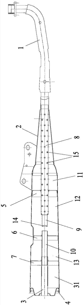 Silencer of motorcycle