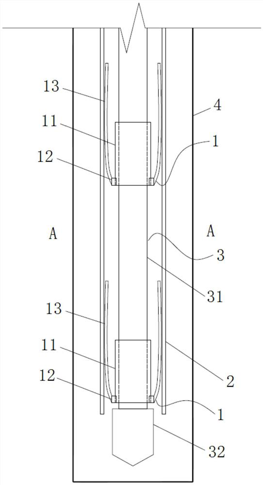Umbrella-shaped anti-floating anchor rod device and using method