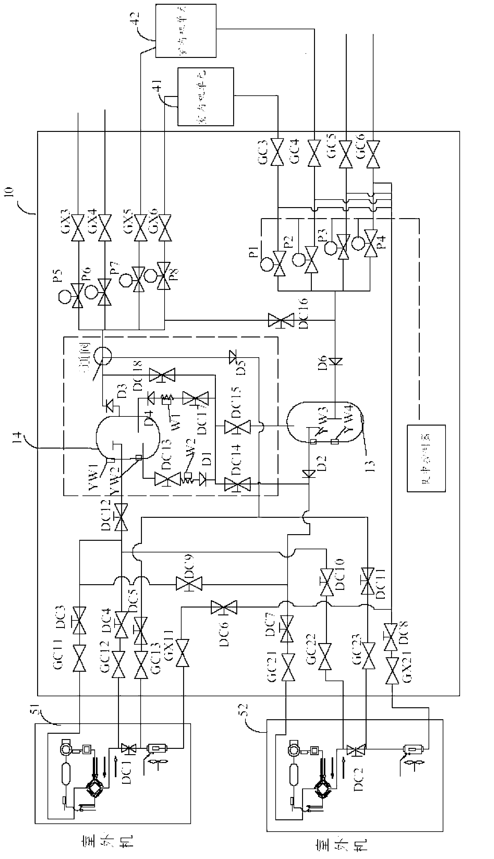 Outdoor air conditioning unit, integrated air conditioning control system and starting method thereof