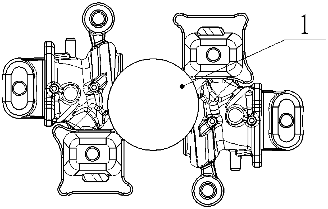 A heat-resistant steel volute sprue slag-retaining and shrinkage-feeding process