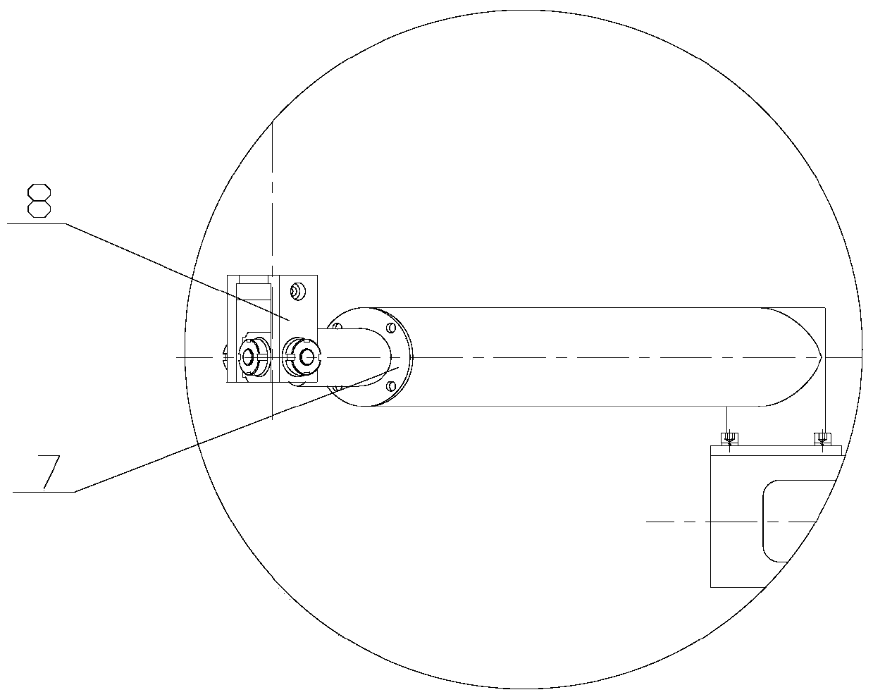 A 1/6g low gravity balance hanging device