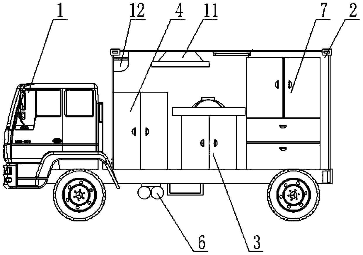 Automatic semi-finished food snack processing vehicle and processing method