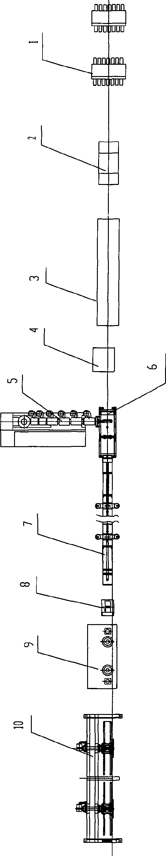 Technique and equipment for producing reinforcing band